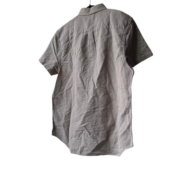 chubbies the expert friday shirt canvas khaki button up men xlarge - Picture 6 of 9